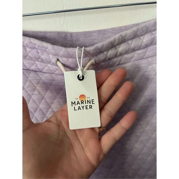 NWT NEW Marine Layer Corbet Lavender Quilted Drawstring Joggers Size S - Picture 12 of 16